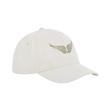 Zadig&Voltaire - X60610-195 – Gorra de sarga de algodón con ala de pedrería dorada - Niña