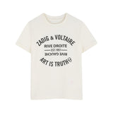 Zadig&Voltaire - X60628-195 – Camiseta de manga corta con logo estampado delantero – Unisex niños