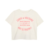 Zadig&Voltaire - X60793-195 - Camiseta blanca de manga corta 100% algodón con estampado delantero - Niña