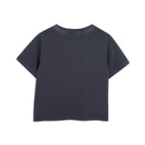 Zadig&Voltaire - X60793-849 - Camiseta azul marino de manga corta 100% algodón con estampado delantero - Niña