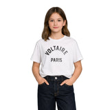 Zadig&Voltaire - X60794-10P - Camiseta blanca de manga corta 100% algodón con logo de strass - Niña