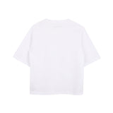 Zadig&Voltaire - X60794-10P - Camiseta blanca de manga corta 100% algodón con logo de strass - Niña