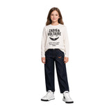 Zadig&Voltaire - X60797-195 - Camiseta blanca de manga larga 100% algodón - Niña