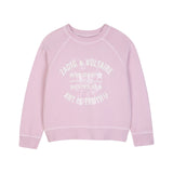 Zadig&Voltaire - X60798-44A - Sudadera rosa 100% algodón orgánico con estampado delantero - Niña