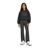 Zadig&Voltaire - X60801-96 - Sudadera negra 100% algodón con capucha y logotipo con pedrería - Niña