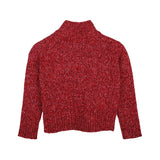 Zadig&Voltaire - X60805-954 - Jersey rojo de lana con cuello alto - Niña