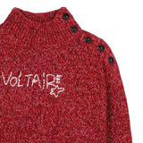 Zadig&Voltaire - X60805-954 - Jersey rojo de lana con cuello alto - Niña