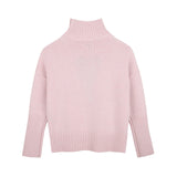 Zadig&Voltaire - X60807-F05 - Jersey rosa de lana con cuello alto - Niña