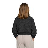Zadig&Voltaire - X60808-A48 - Jersey de lana gris jaspeado de cuello alto y mangas raglán - Niña