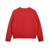 Zadig&Voltaire - X60809-954 - Jersey rojo de lana con bordado delantero - Niña