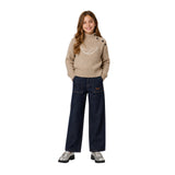 Zadig&Voltaire - X60824-Z28 - Pantalones vaqueros 100% algodón azul oscuro de pierna ancha - Niña