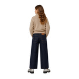 Zadig&Voltaire - X60824-Z28 - Pantalones vaqueros 100% algodón azul oscuro de pierna ancha - Niña