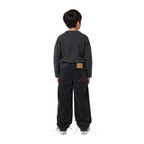 Zadig&Voltaire - X60859-09B - Pantalones negros anchos de pana 100% algodón - Niño