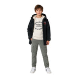 Zadig&Voltaire - X60862-96 - Parka negra encerada con capucha - Niño