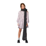 Zadig&Voltaire - X60876-A48 - Bufanda de lana gris jaspeado (160x30 cm.)