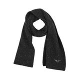 Zadig&Voltaire - X60876-A48 - Bufanda de lana gris jaspeado (160x30 cm.)