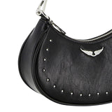 Zadig&Voltaire - X60880-09B - Bolso negro de mano de piel sintética con correa de quita y pon (12x20x4,5 cm.)