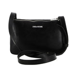 Zadig&Voltaire - X60881-09B - Bolso negro de mano imitación de cuero con cierre de cremallera (11,5x18,5 cm.)