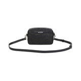 Zadig&Voltaire - X60882-09B - Bolso negro de mano con estampado de barniz de tigre (10x16x5,5 cm.)