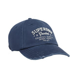 Superdry - Vintage Applique Y9011033A-QB2 - Gorra azul de beisbol 100% algodón - Unisex adultos