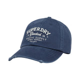Superdry - Vintage Applique Y9011033A-QB2 - Gorra azul de beisbol 100% algodón - Unisex adultos