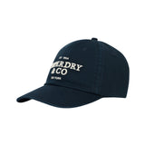 Superdry - Y9011042A-98T - Gorra de béisbol 100% algodón azul marino con logo y cierre ajustable