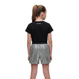 Karl Lagerfeld - Z30448_624 - Pantalones cortos con lentejuelas, cintura elástica y bolsillos - Niña