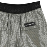 Karl Lagerfeld - Z30448_624 - Pantalones cortos con lentejuelas, cintura elástica y bolsillos - Niña