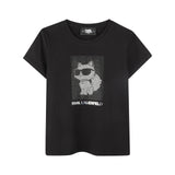 Karl Lagerfeld - Z30489_09B - Camiseta de manga corta de algodón orgánico - Niña