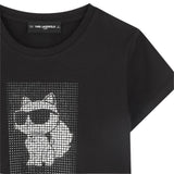 Karl Lagerfeld - Z30489_09B - Camiseta de manga corta de algodón orgánico - Niña