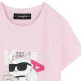 Karl Lagerfeld - Z30491_46P - Camiseta de manga corta de algodón orgánico - Niña