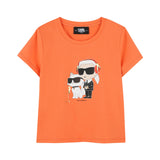Karl Lagerfeld - Z30492_98F - Camiseta de manga corta de algodón orgánico - Niña