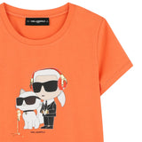 Karl Lagerfeld - Z30492_98F - Camiseta de manga corta de algodón orgánico - Niña