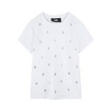 Karl Lagerfeld - Z30571_10P - Camiseta de manga corta de algodón orgánico - Niña