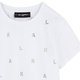 Karl Lagerfeld - Z30571_10P - Camiseta de manga corta de algodón orgánico - Niña