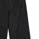 Karl - Z30595_Z16 – Pantalones vaqueros 1% elastano con strass y con cintura ajustable (hasta la talla 10) - Niña