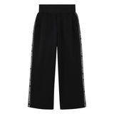 Karl - Z30597_09B – Pantalones deportivos de punto doble con cintura elástica y bolsillos - Niña