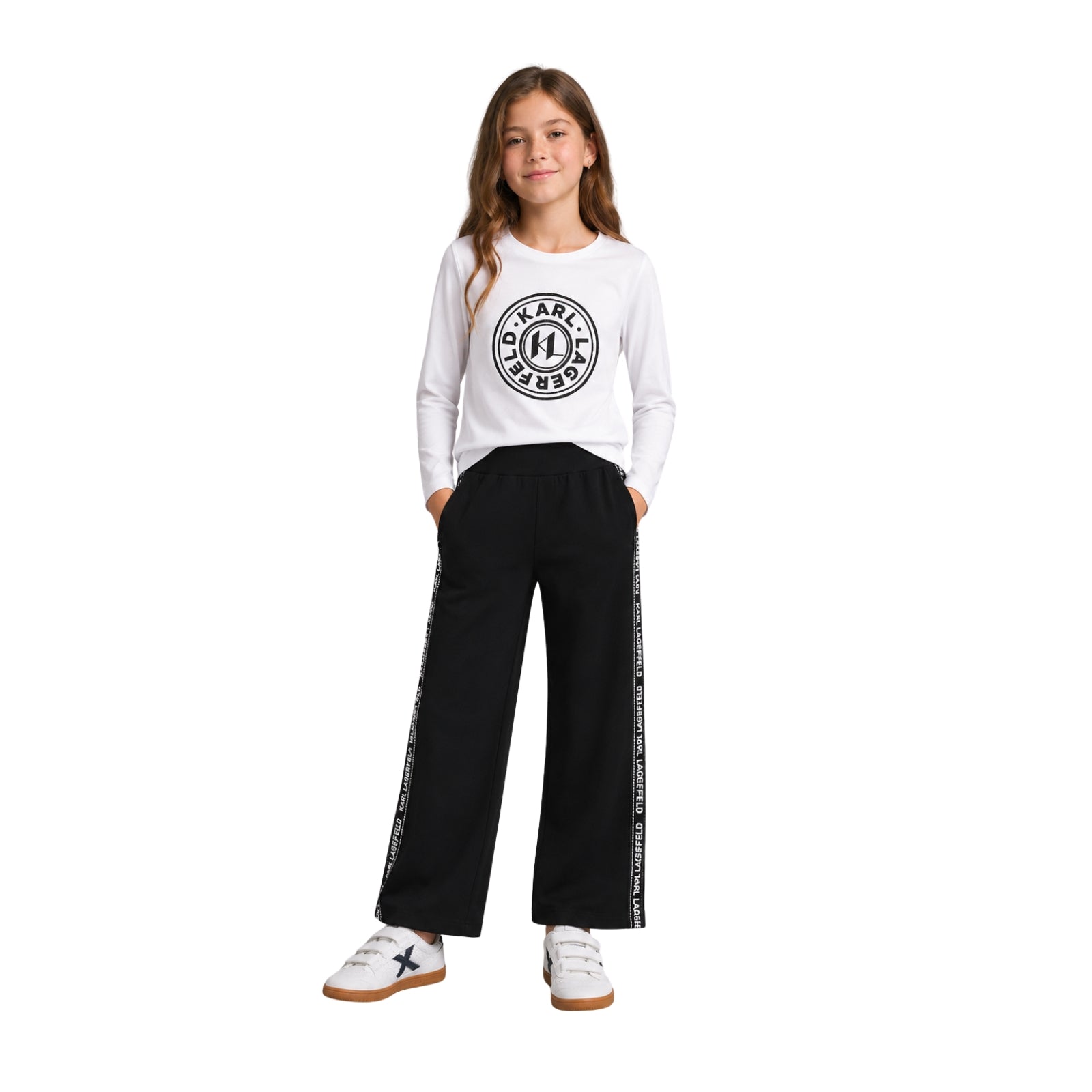 Pantalones negros niña Karl Lagerfeld – Estilo y confort Konestilochic