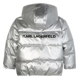 Karl - Z30602_16 – Anorak con cremallera con capucha con relleno de guata y forro de jacquard - Niña