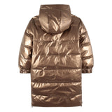 Karl - Z30603_M22 – Anorak largo reversible con capucha y bolsillos y cierre con cremallera - Niña