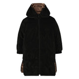 Karl - Z30603_M22 – Anorak largo reversible con capucha y bolsillos y cierre con cremallera - Niña