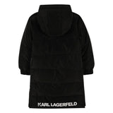 Karl - Z30603_M22 – Anorak largo reversible con capucha y bolsillos y cierre con cremallera - Niña