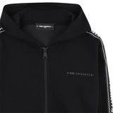 Karl - Z30609_09B – Sudadera de punto doble con capucha y bolsillos laterales - Niña
