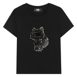Karl - Z30944_09B – Camiseta de manga corta con ilustración con lentejuelas reversibles - Niña