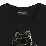 Karl - Z30944_09B – Camiseta de manga corta con ilustración con lentejuelas reversibles - Niña