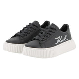 Karl - Z30978_09B – Sneakers bajas de piel de napa de vacuno con bordado en pedrería - Niña