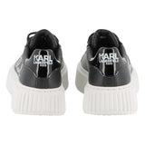 Karl - Z30978_09B – Sneakers bajas de piel de napa de vacuno con bordado en pedrería - Niña