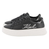 Karl - Z30978_09B – Sneakers bajas de piel de napa de vacuno con bordado en pedrería - Niña