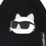 Karl - Z31010_09B – Conjunto de gorro y braga de tejido de hilo de aspecto metálico - Niña