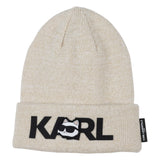 Karl - Z31013_576 – Conjunto de gorro y braga con insignia frontal de silicona y vuelta ancha - Niña